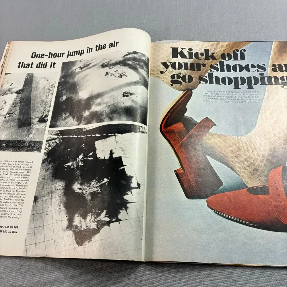Vintage 1967 LIFE Magazine Six Day War Israel Gaza Israeli Onslaught See Descr